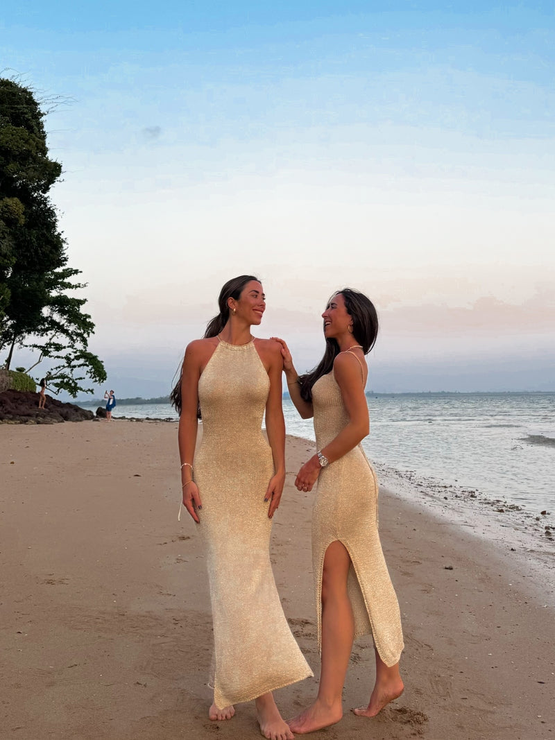 Zenova™ Briella | Elegant stickad midiklänning - En storlek (32-38)