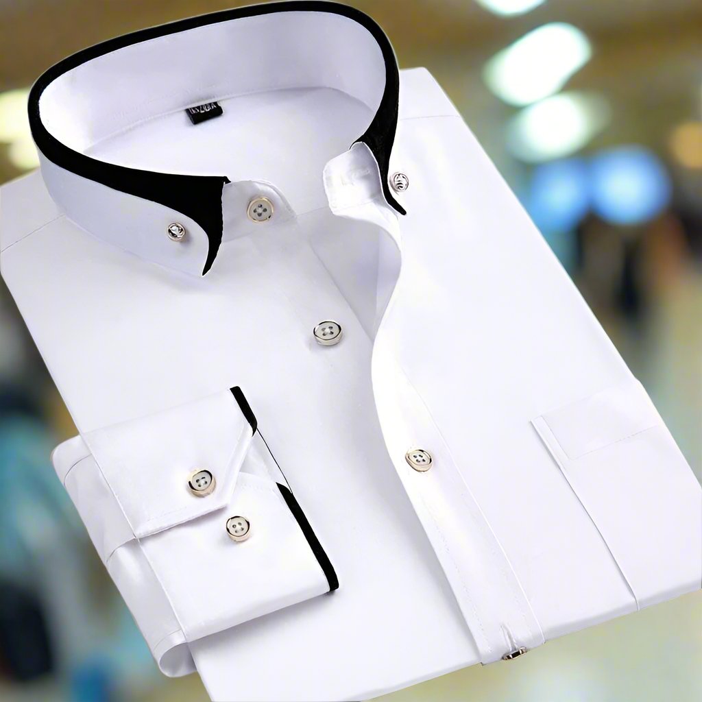 Zenova™ Sven| Camicia classica in cotone a maniche lunghe