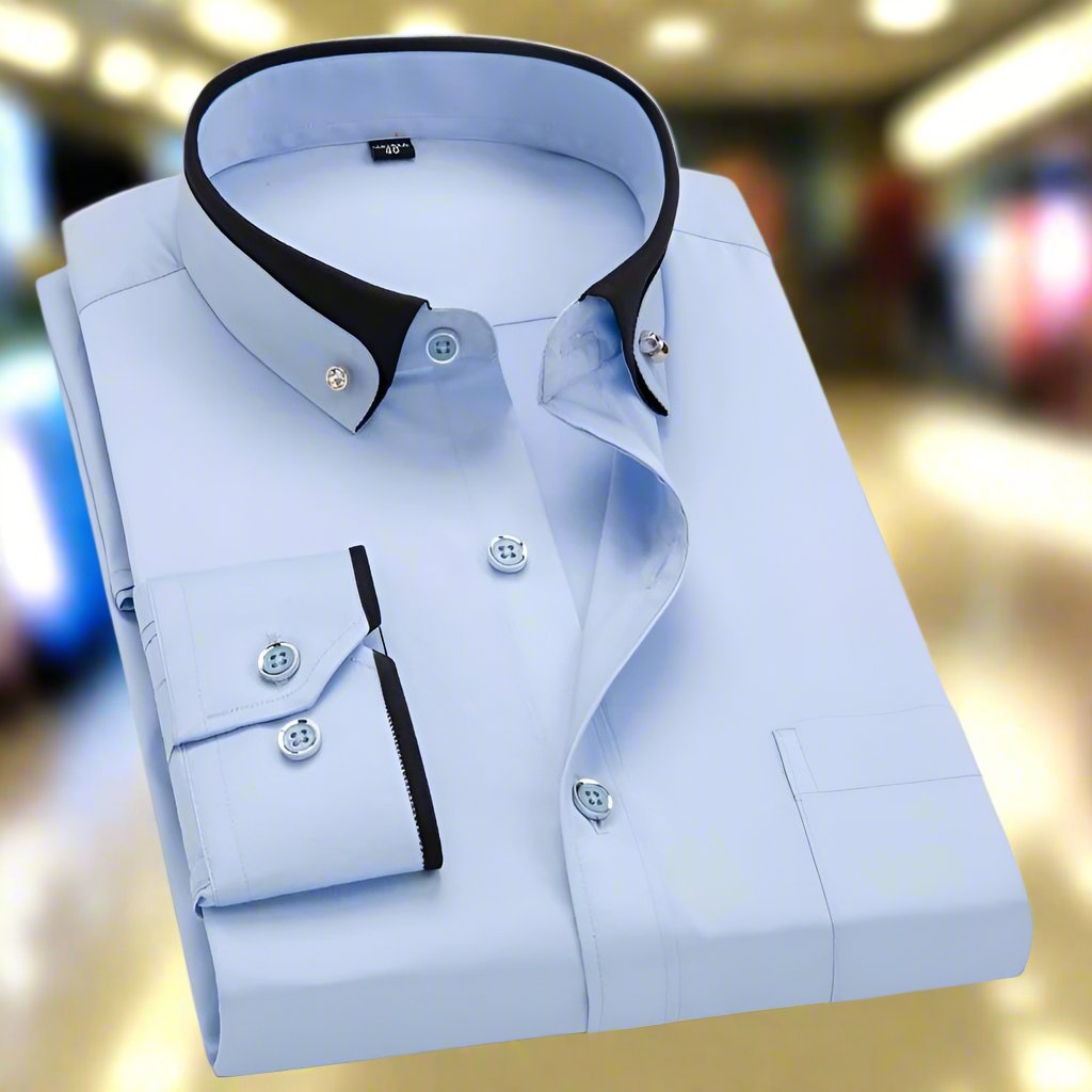Zenova™ Sven| Camicia classica in cotone a maniche lunghe