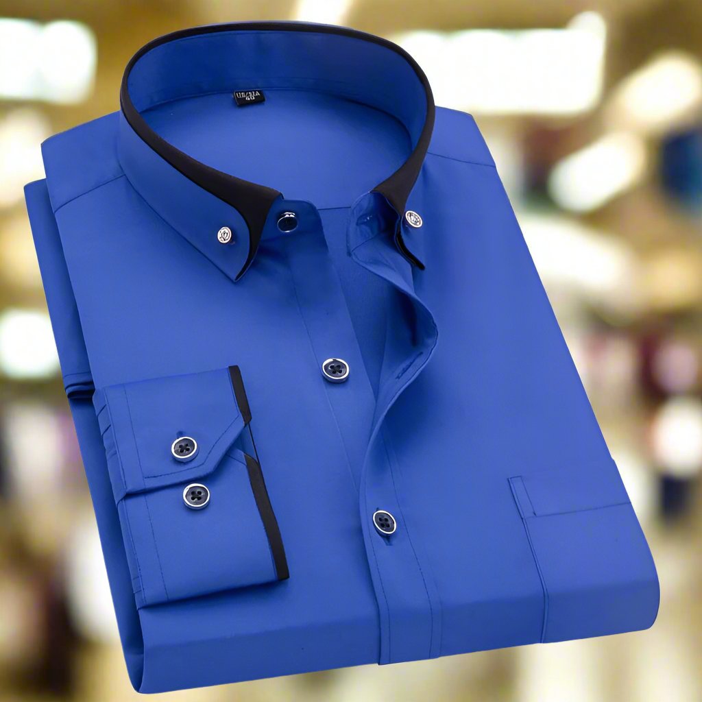 Zenova™ Sven| Camicia classica in cotone a maniche lunghe