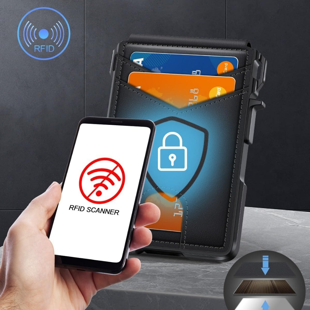 Zenova™ Vault | Portafoglio ultrasottile con blocco RFID