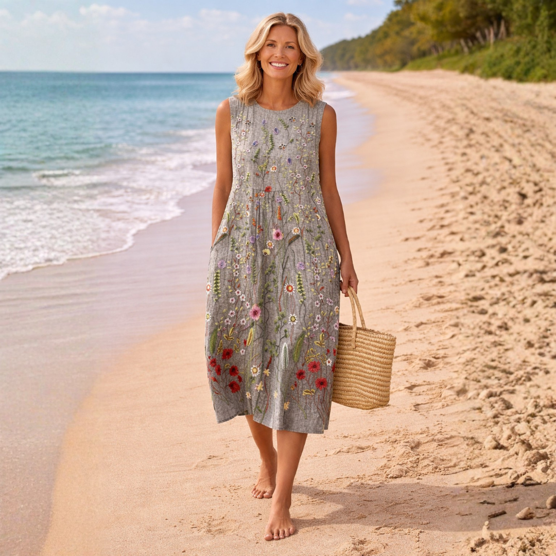 Cara | Vestito midi Vildblomma