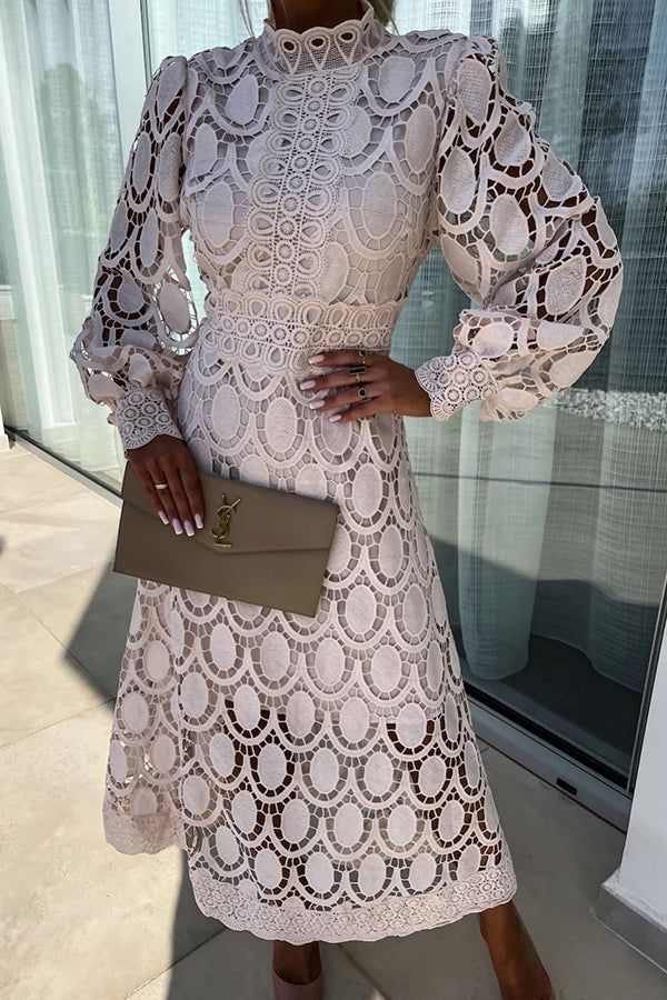 Zenova™ Bianca - Romantisk spetsklänning