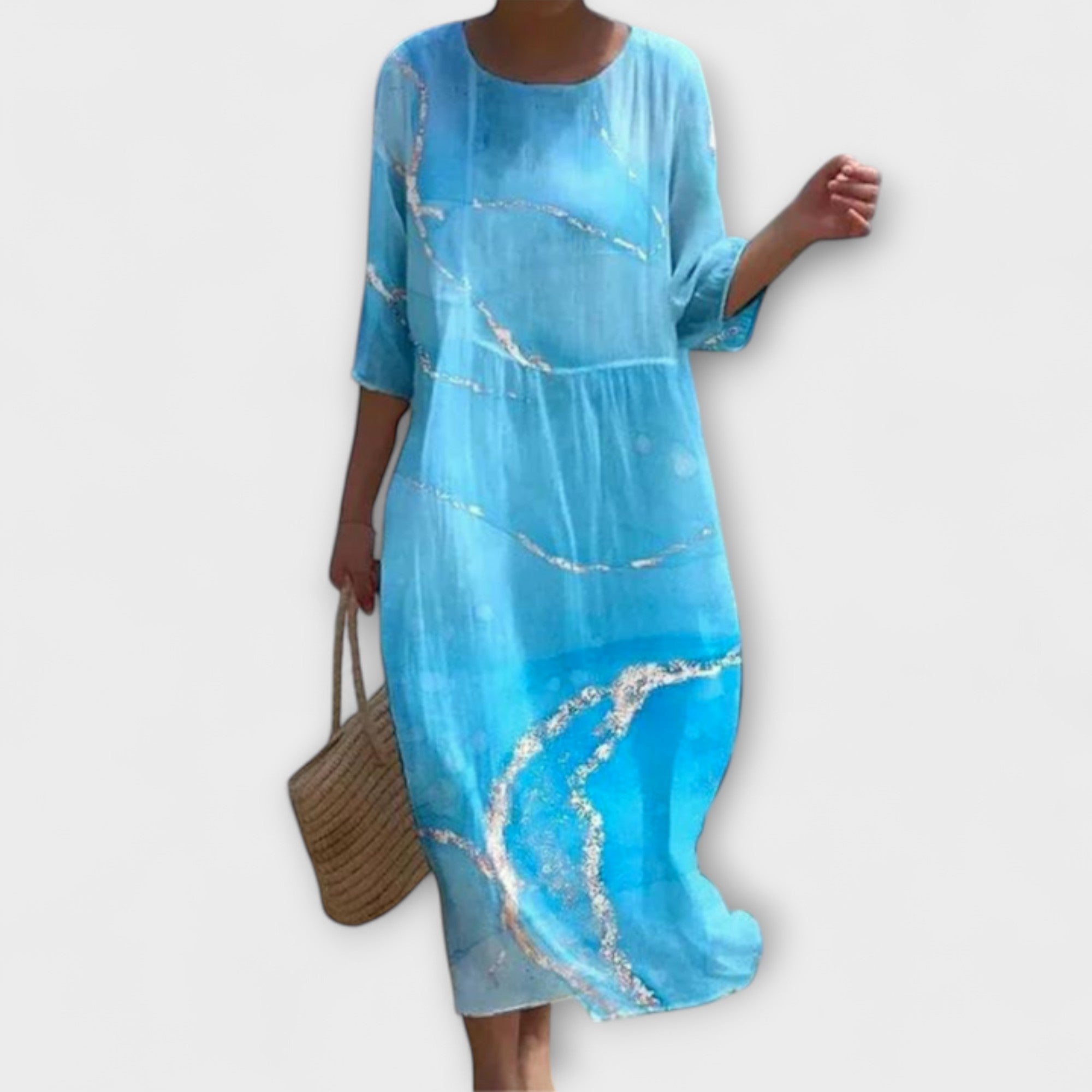 Zenova™ Mariah | Snygg blommig maxiklänning