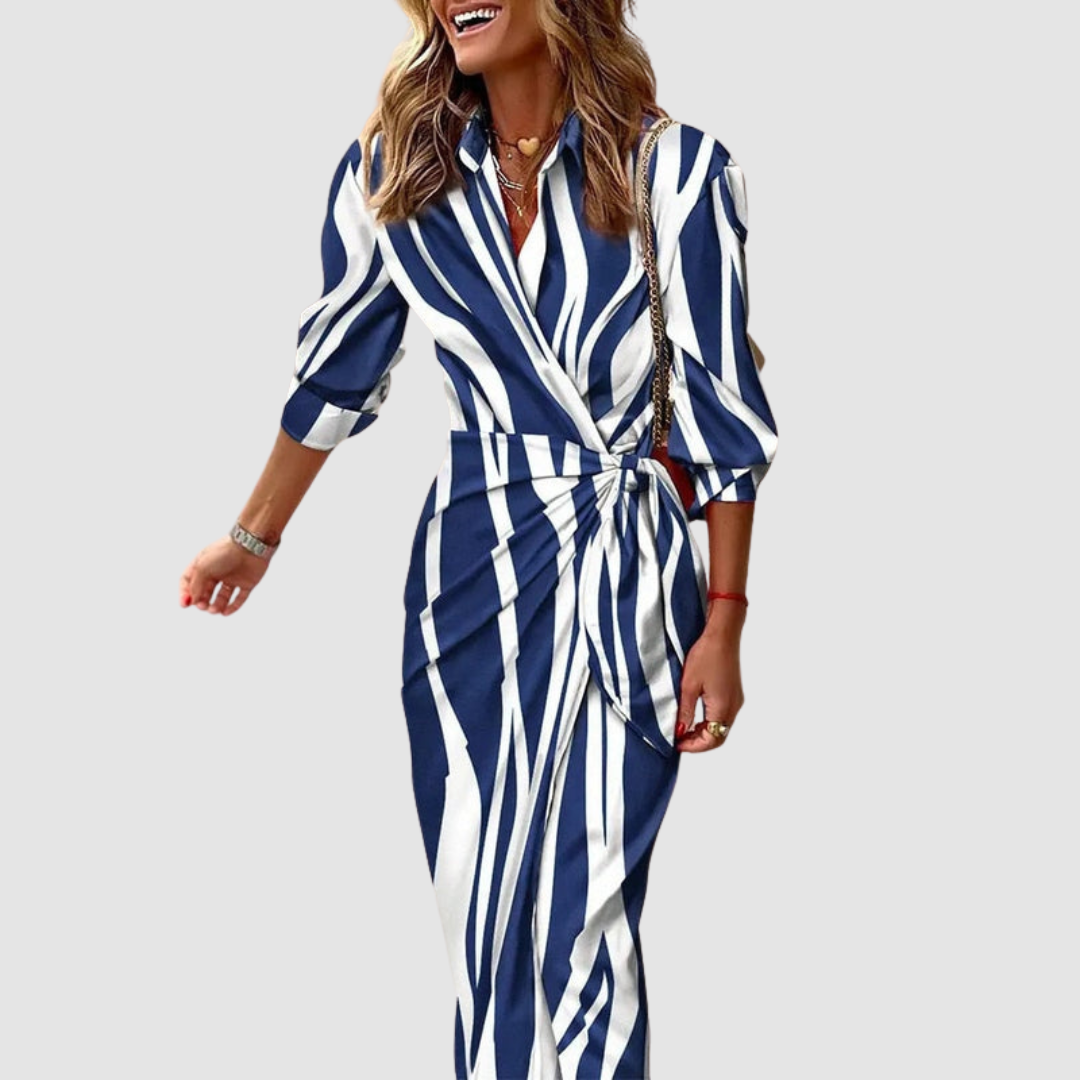 Cecilia™ Elegante Abito a Righe