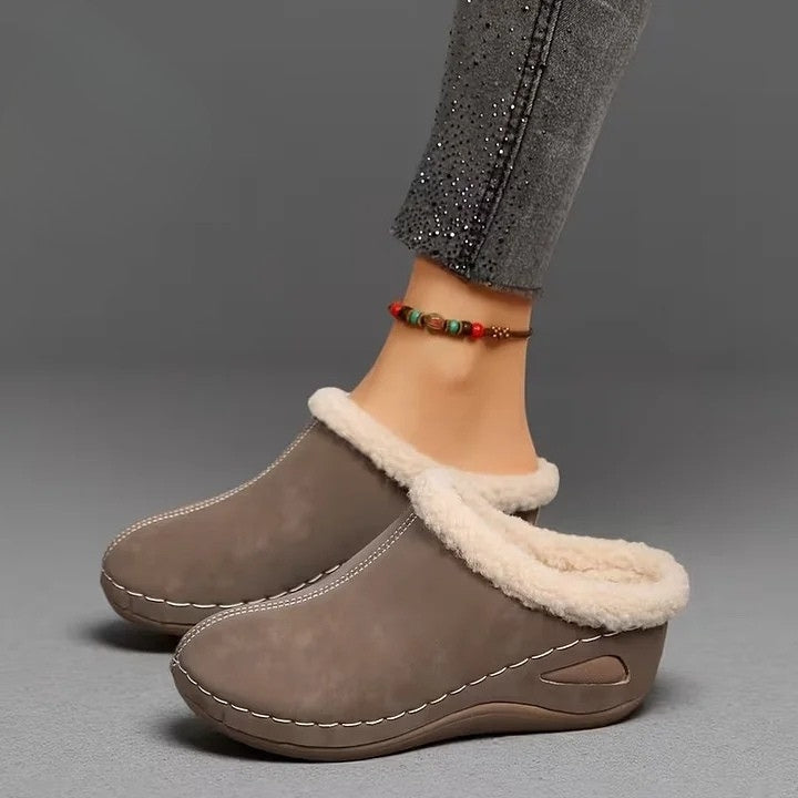 Nolla™ – Fur-Lined Slip-On Sandals