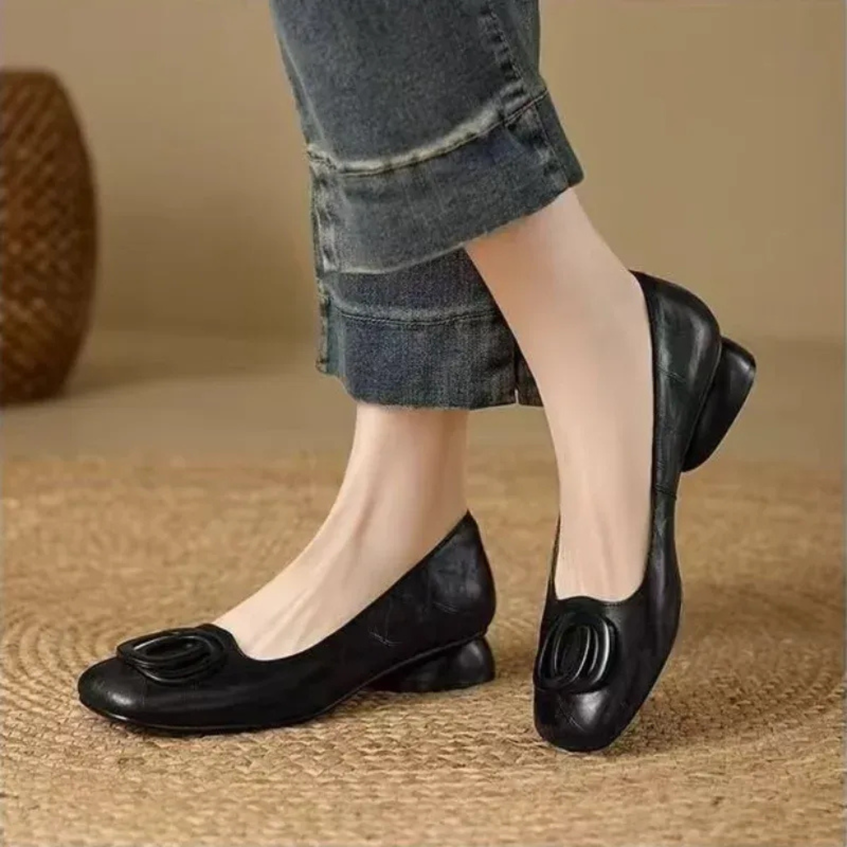 Ballerine Opium in Pelle