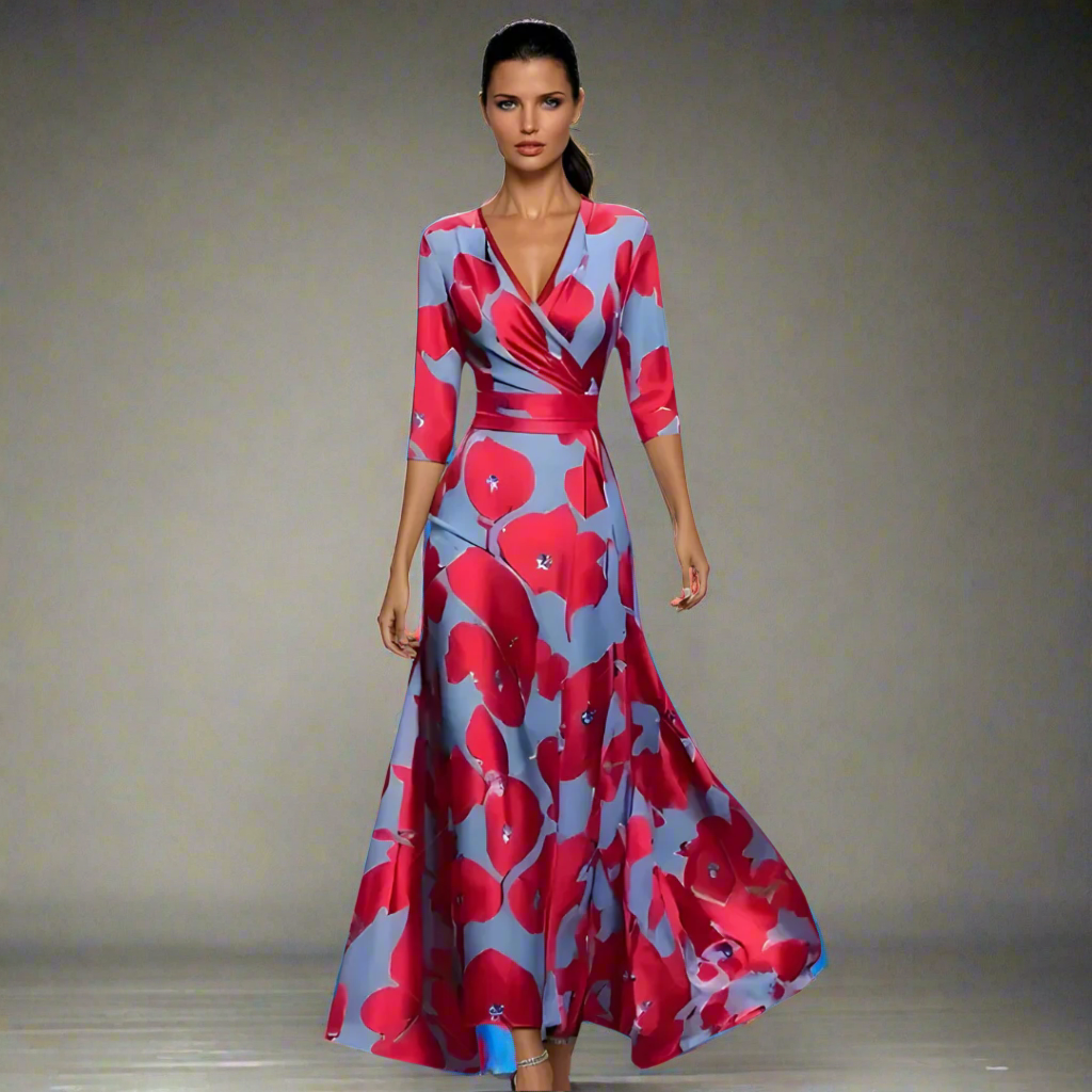 Zenova™ Sabrina | V-ringad klänning