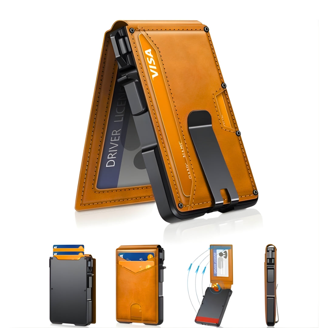 Zenova™ Vault | Portafoglio ultrasottile con blocco RFID