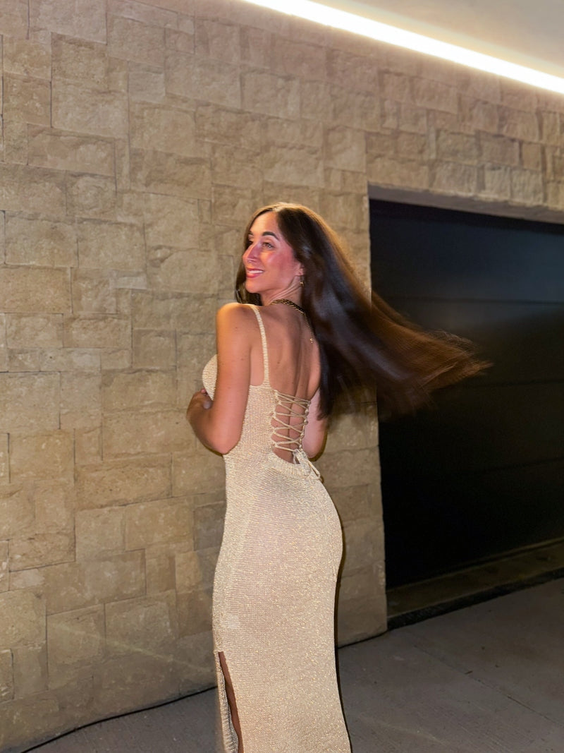 Zenova™ Briella | Elegant stickad midiklänning - En storlek (32-38)