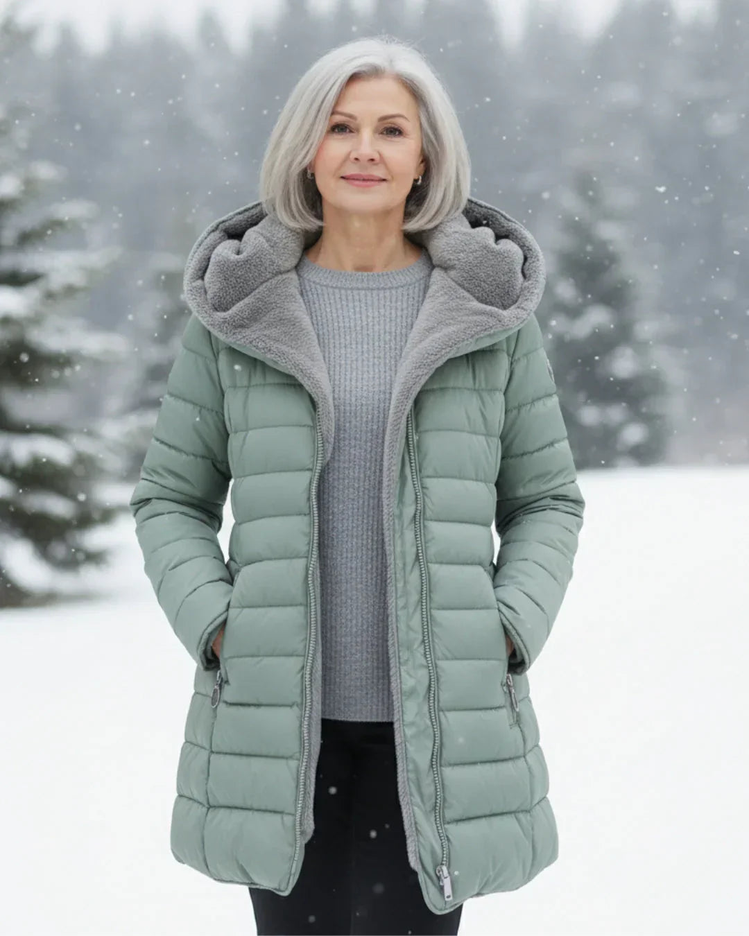 Zenova™ Olivia | Giacca invernale imbottita