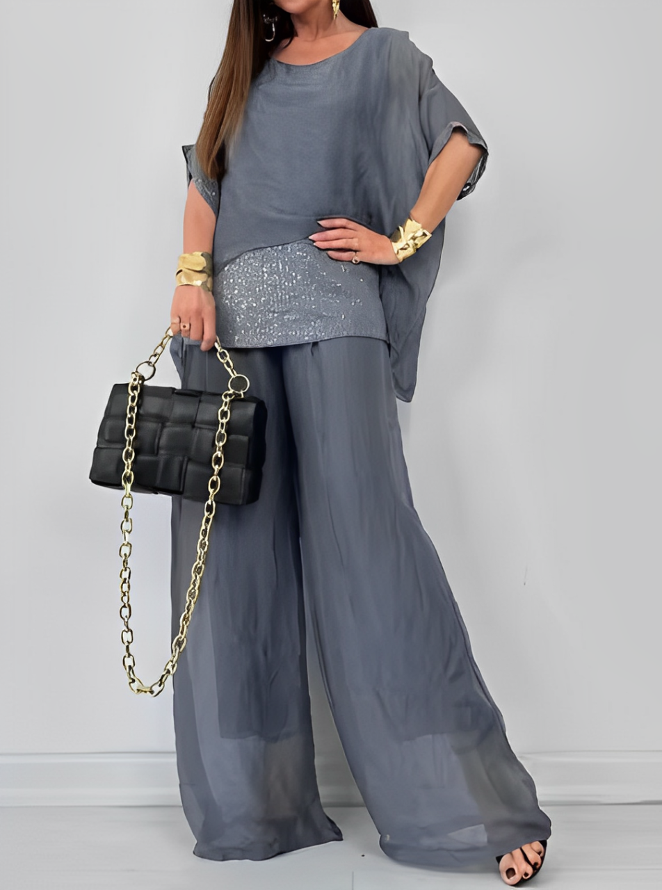 Zenova™ Rita |Flowing Set - Blus och byxor