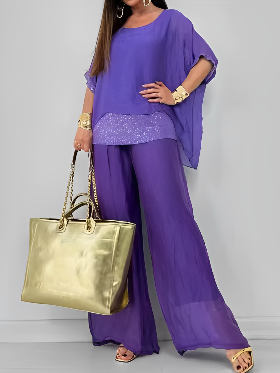 Zenova™ Rita |Flowing Set - Blus och byxor