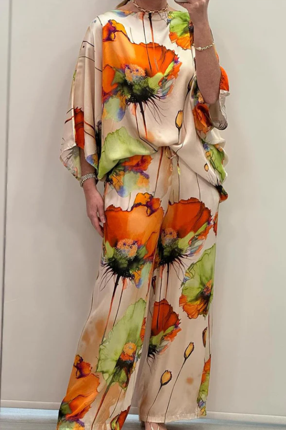 Zenova™ Tiana SUIT - TRYCK SATIN