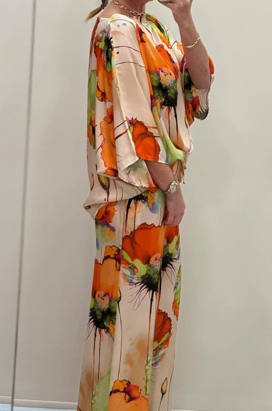 Zenova™ Tiana SUIT - TRYCK SATIN