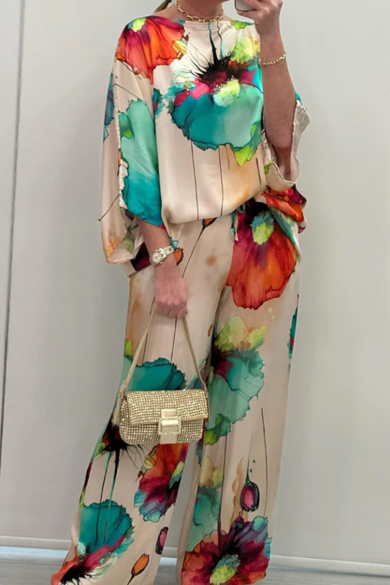 Zenova™ Tiana SUIT - TRYCK SATIN