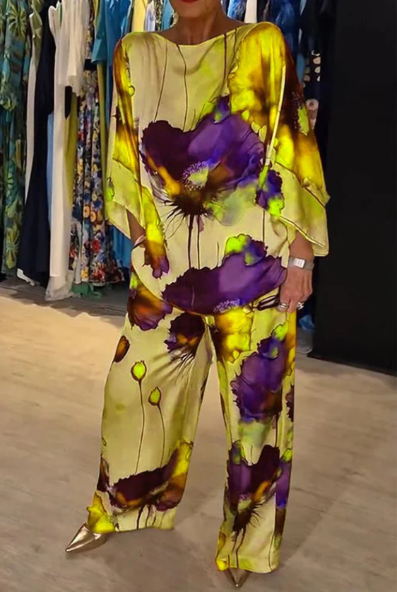 Zenova™ Tiana SUIT - TRYCK SATIN