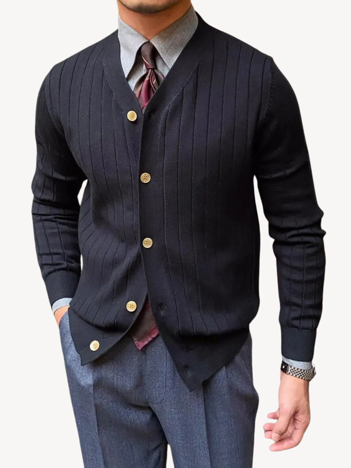 Zenova™ Vincent | Ribbad kofta