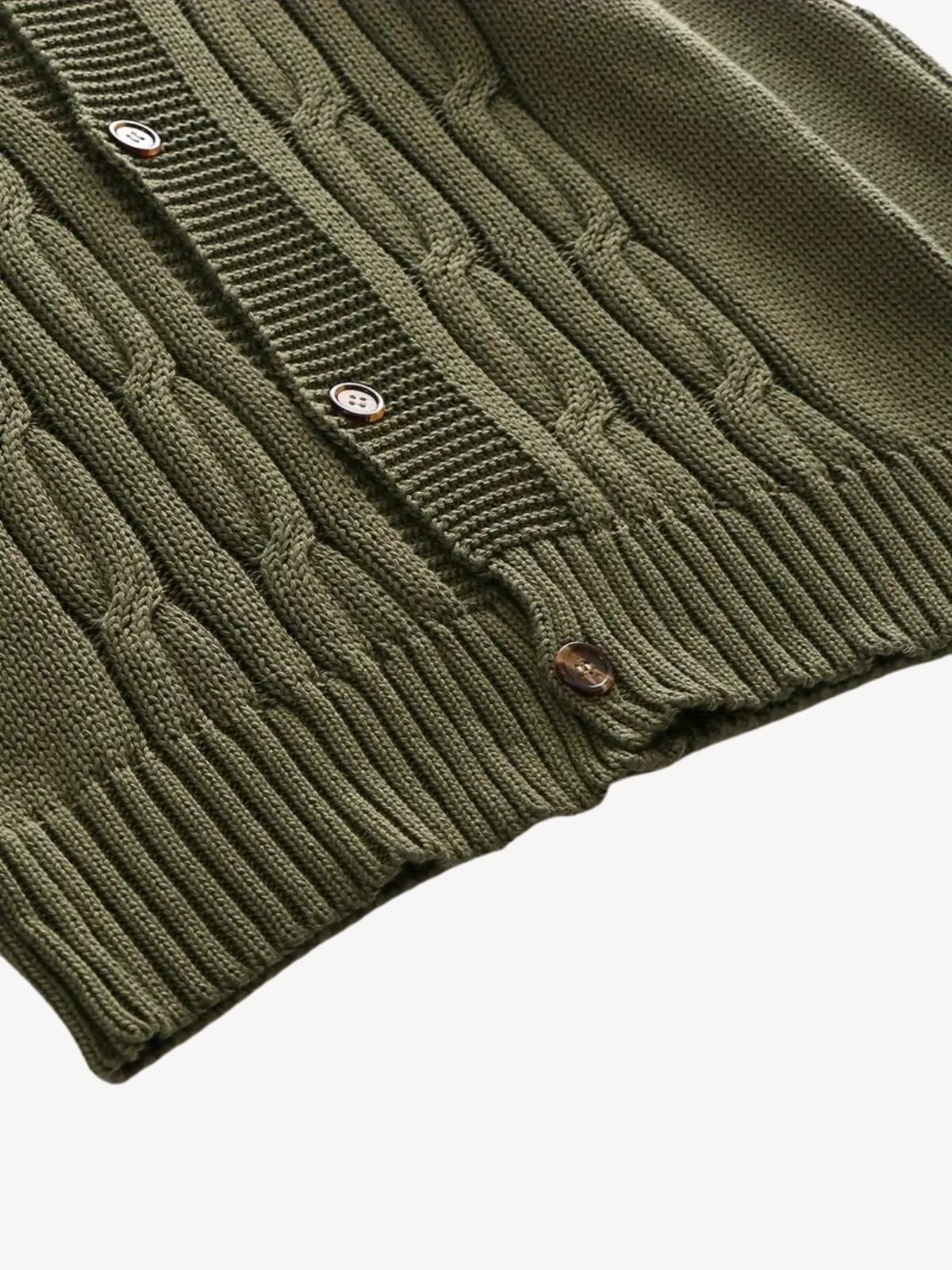 Zenova™ Lorne | Ribbad Sjal Cardigan