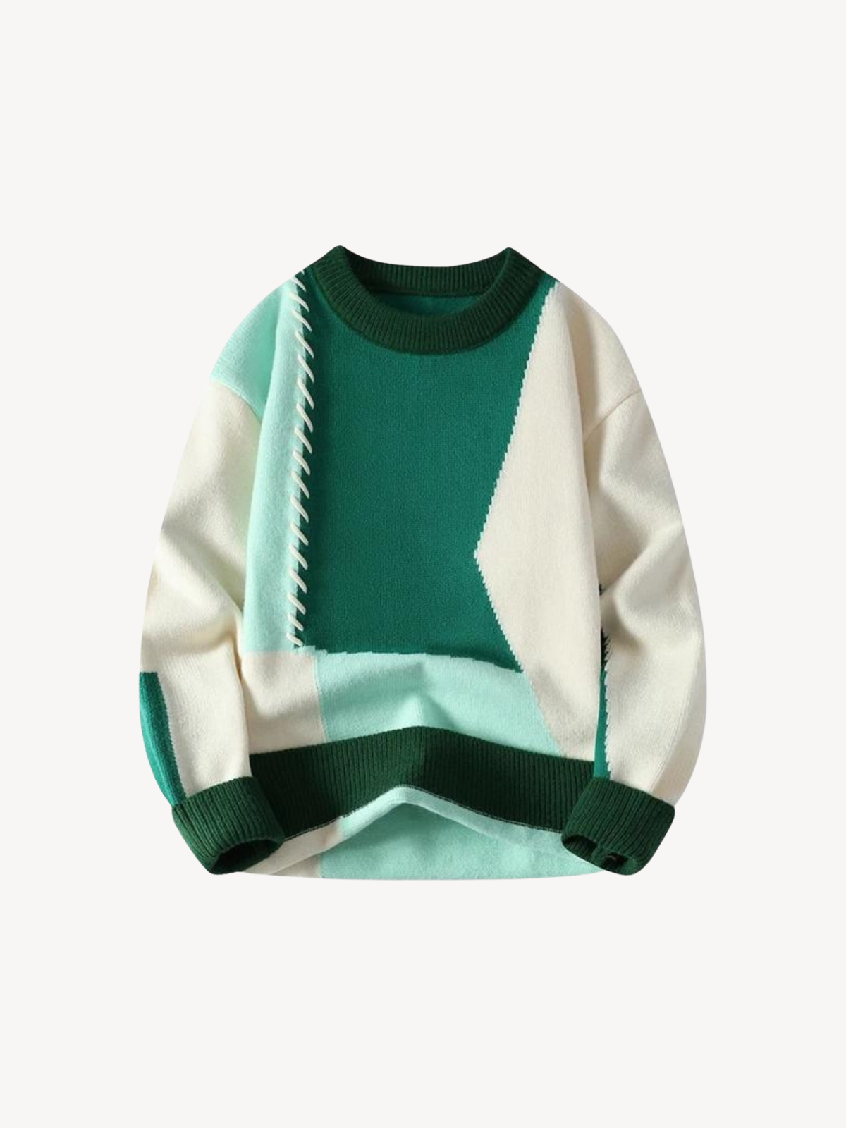 Zenova™ Milo | Patch stickad tröja