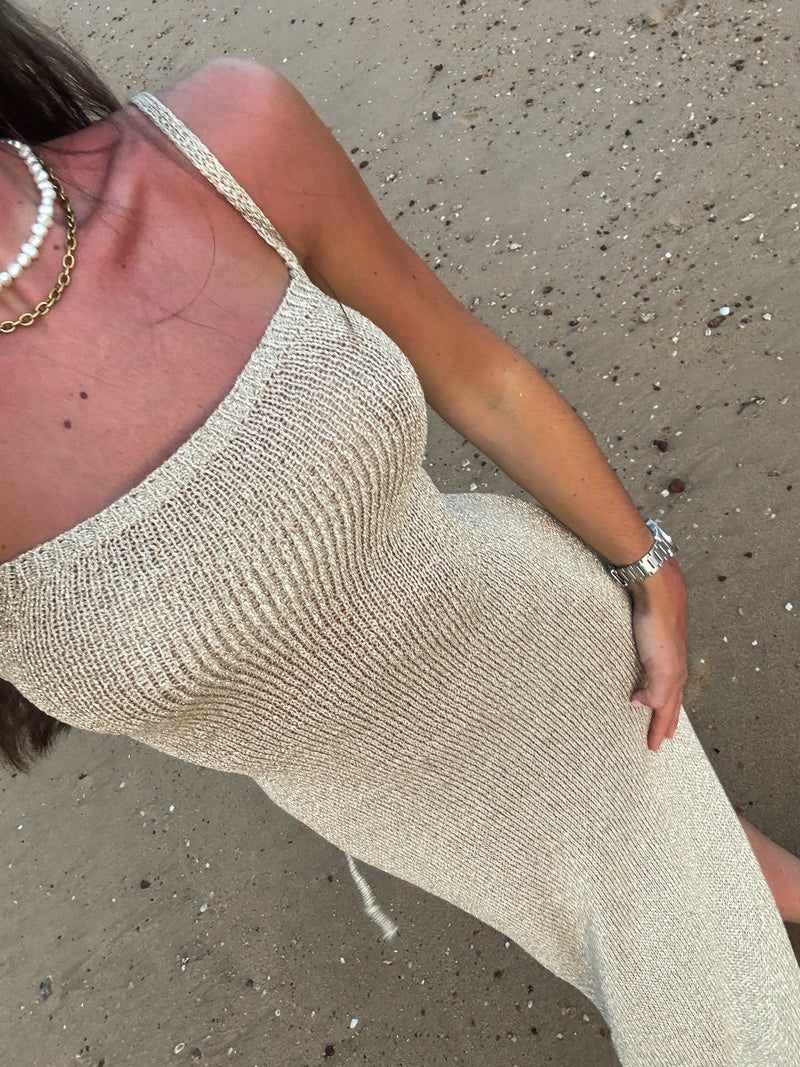 Zenova™ Briella | Elegant stickad midiklänning - En storlek (32-38)