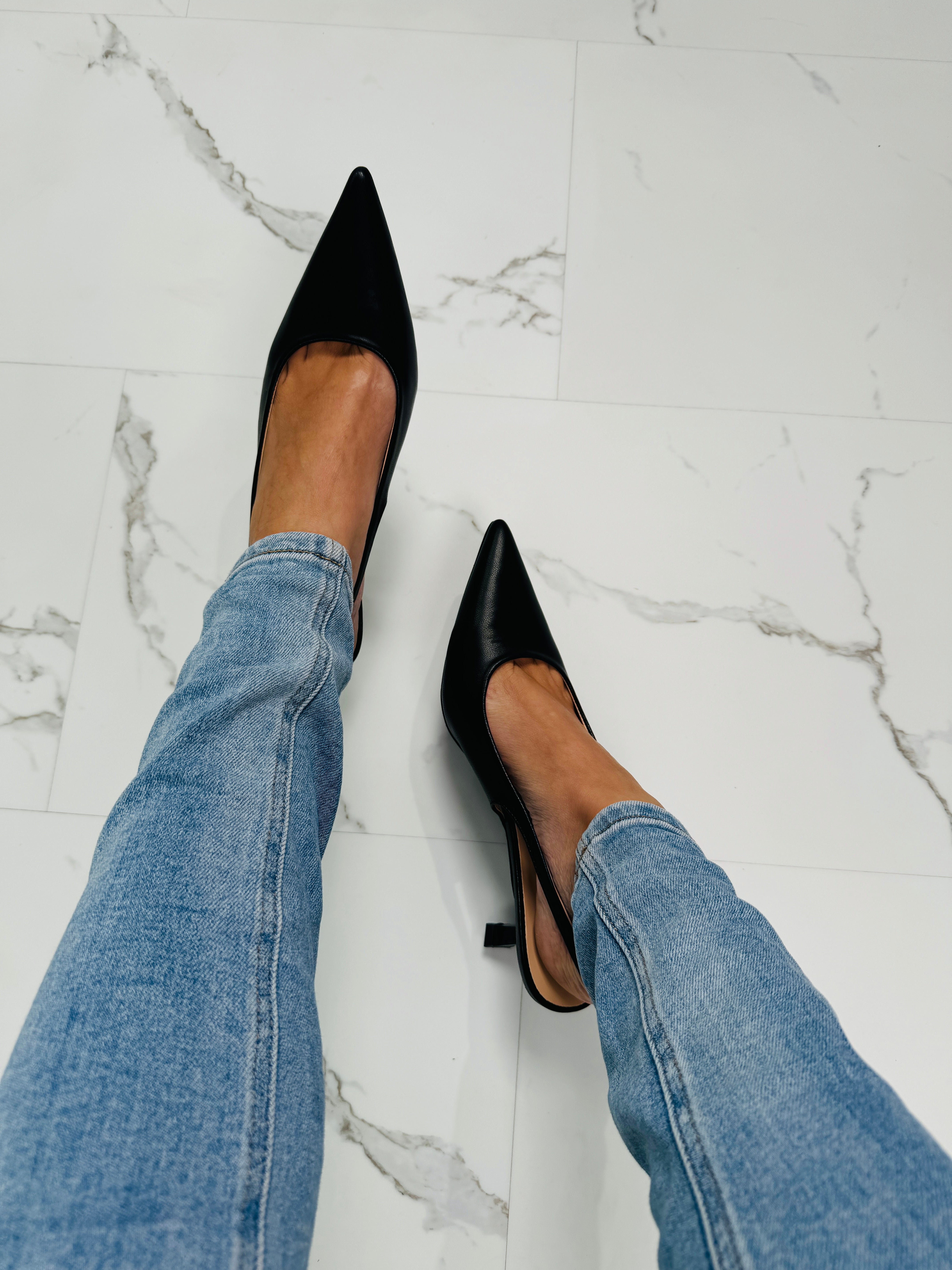 Zenova™ Freja | Date-Night Black Heels