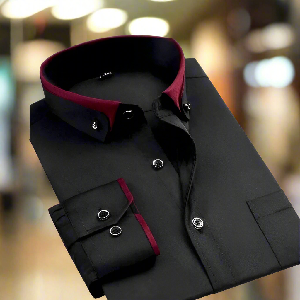 Zenova™ Sven| Camicia classica in cotone a maniche lunghe