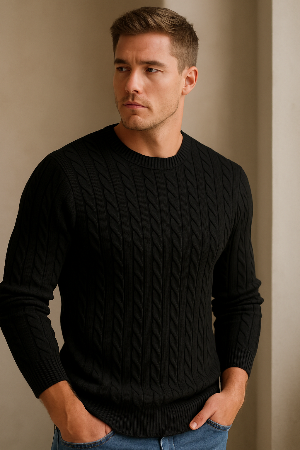 Zenova™ Nolan | kabelstickad tröja
