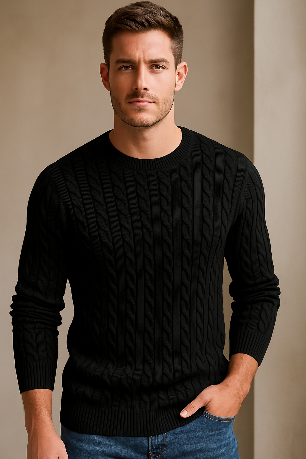 Zenova™ Nolan | kabelstickad tröja