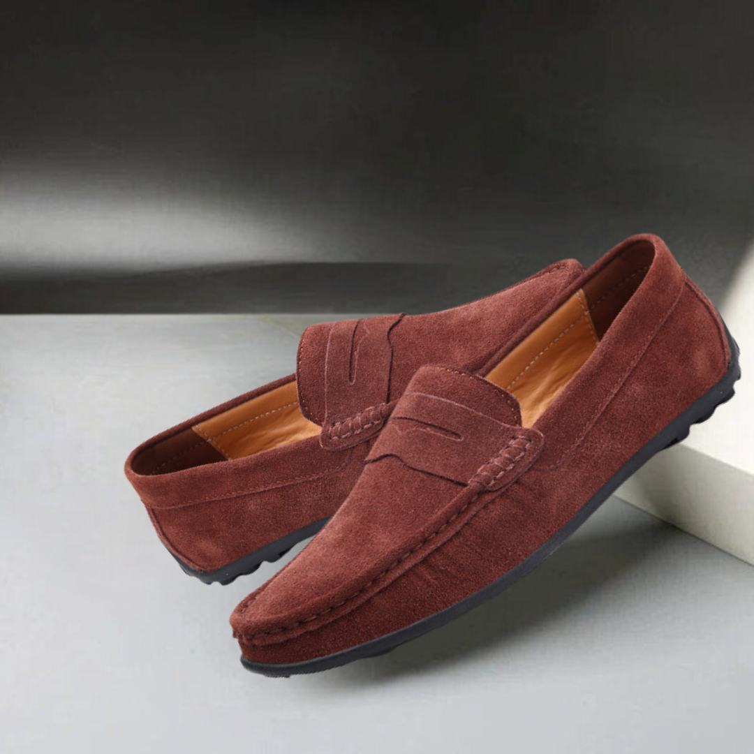 Jacobs™ - Klassisk loafers i mocka