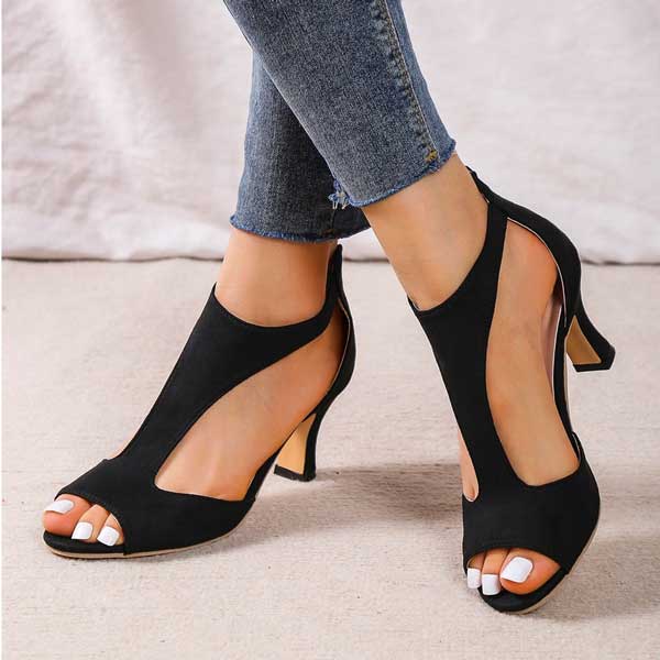 Zenova Styles™ - Eleganti Sandali Ortopedici con Tacco