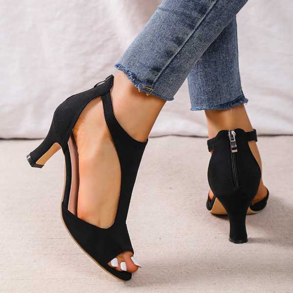 Zenova Styles™ - Eleganti Sandali Ortopedici con Tacco