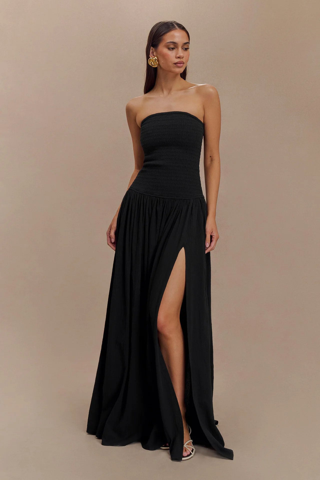 Abito da sera tubino senza schienale slim fit
