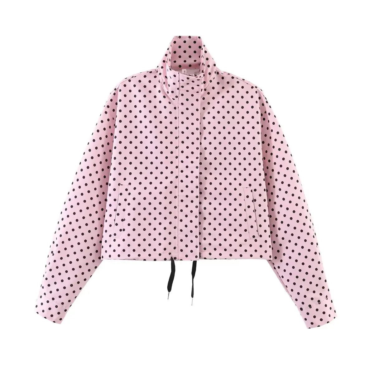 Giacca dolcevita a maniche lunghe con stampa a pois (+ pantaloncini in omaggio)