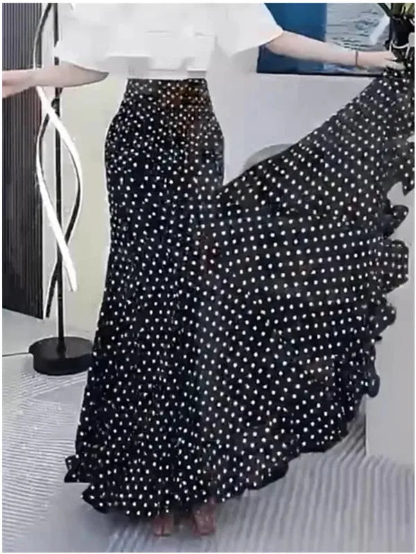 Gonna a pois lunga fino ai piedi