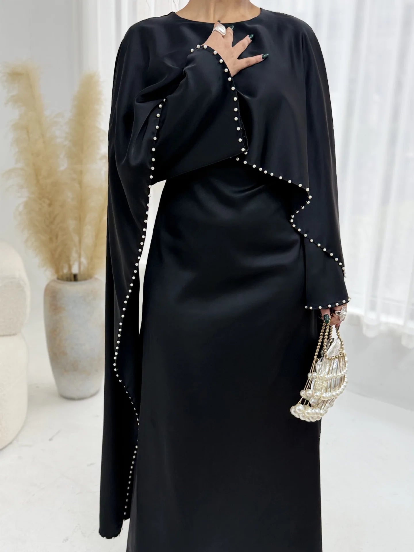 Abaya-vestito tunica con mantello Dubai Pearl