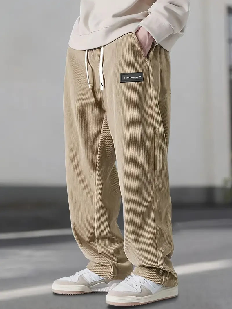 Zenova™ Jir | Pantaloni in Velluto a Coste ComfortFit