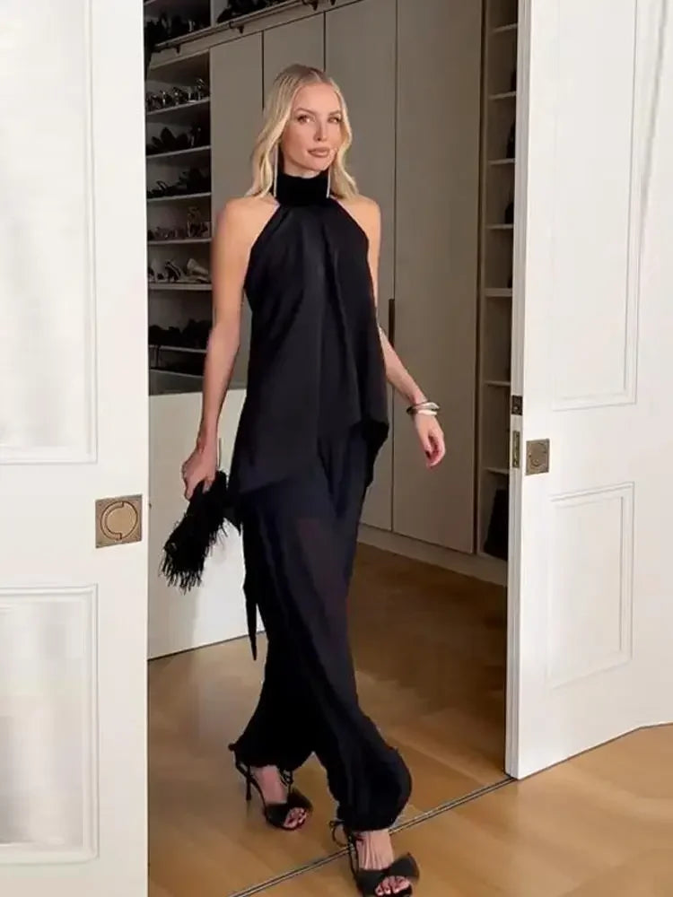 Gilet eleganti in raso con scollo all'americana e schiena scoperta