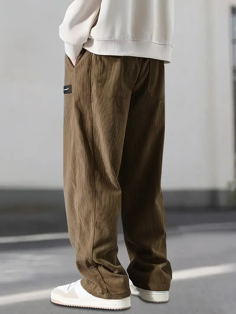 Zenova™ Jir | Pantaloni in Velluto a Coste ComfortFit