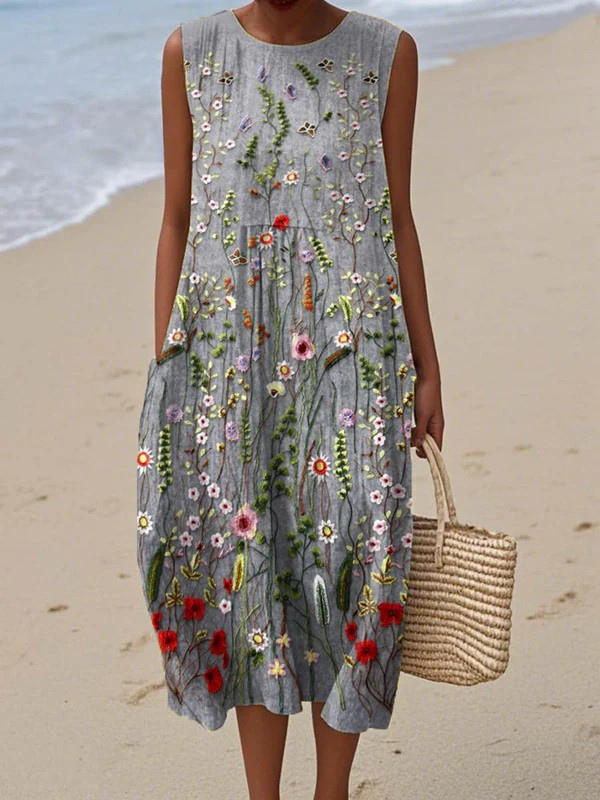 Cara | Vestito midi Vildblomma