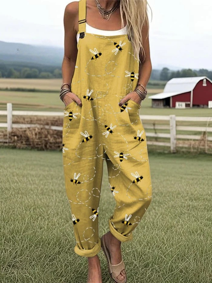 Zenova™ Karo - Lättviktig vintage jumpsuit