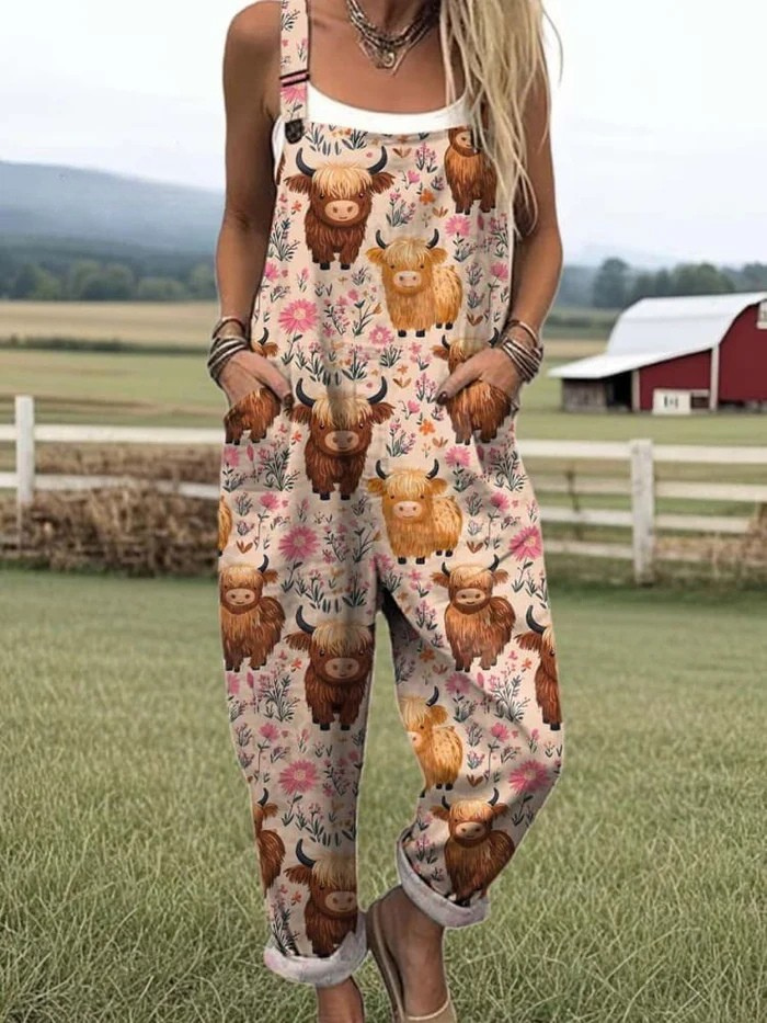 Zenova™ Karo - Lättviktig vintage jumpsuit