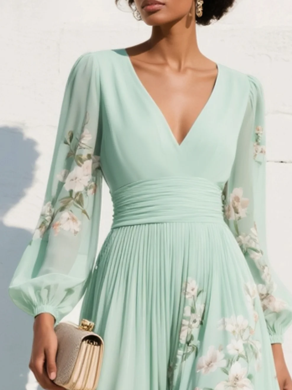 Prescela | Abito midi floreale
