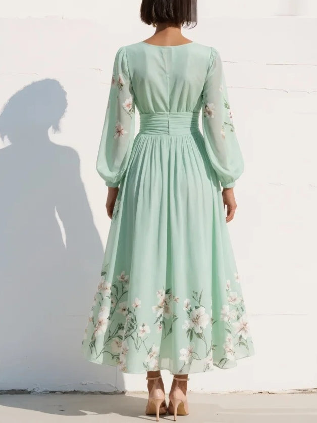 Prescela | Abito midi floreale