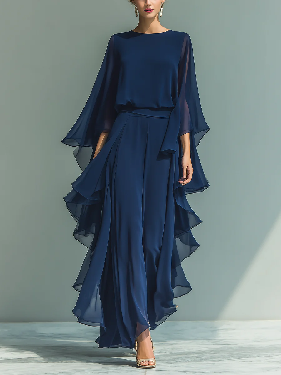 Michaela - Completo abito elegante fluido