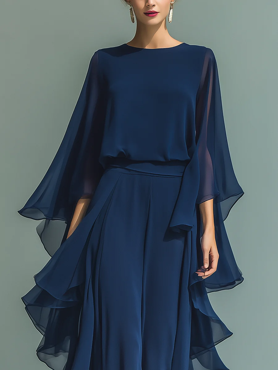 Michaela - Completo abito elegante fluido