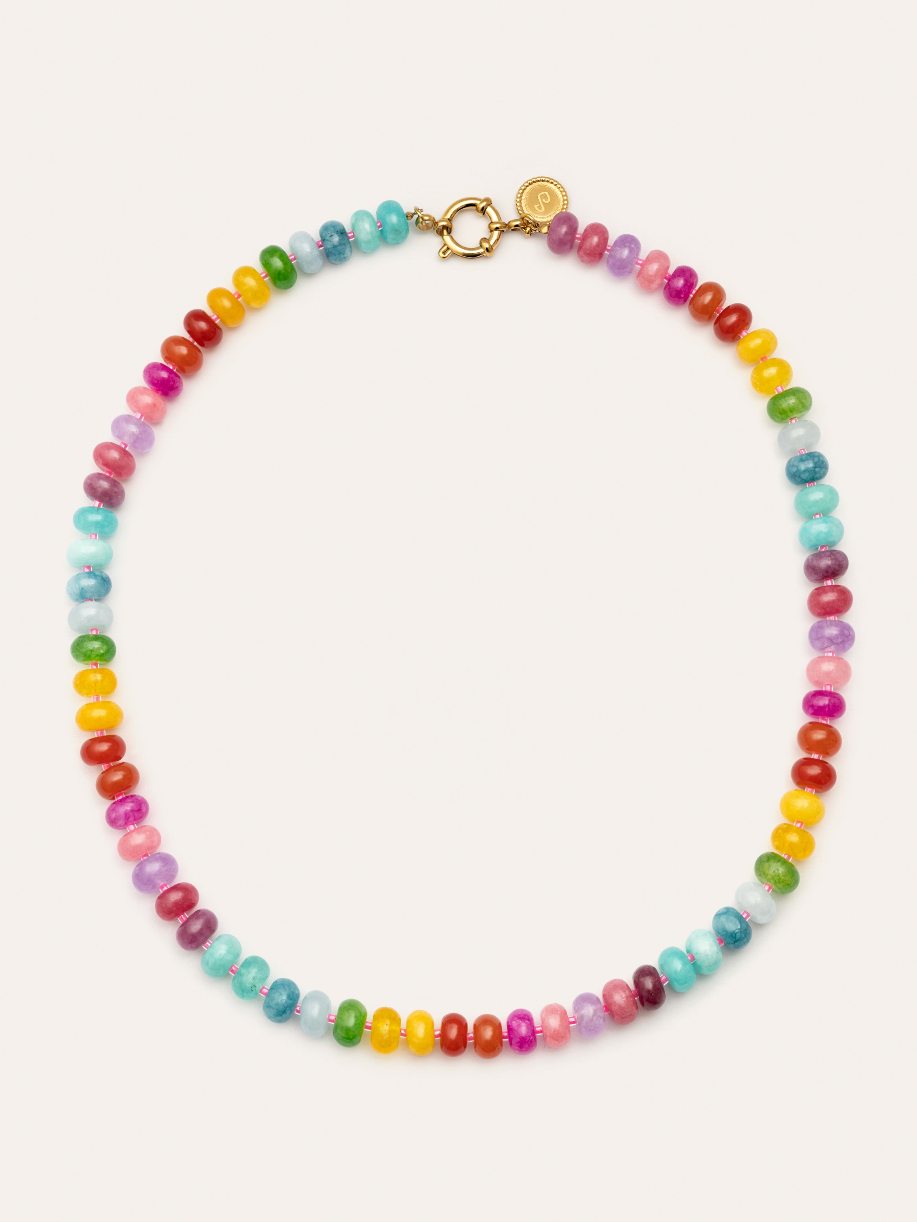 Bloom Stones rostfritt stål guldhalsband | Zenova™