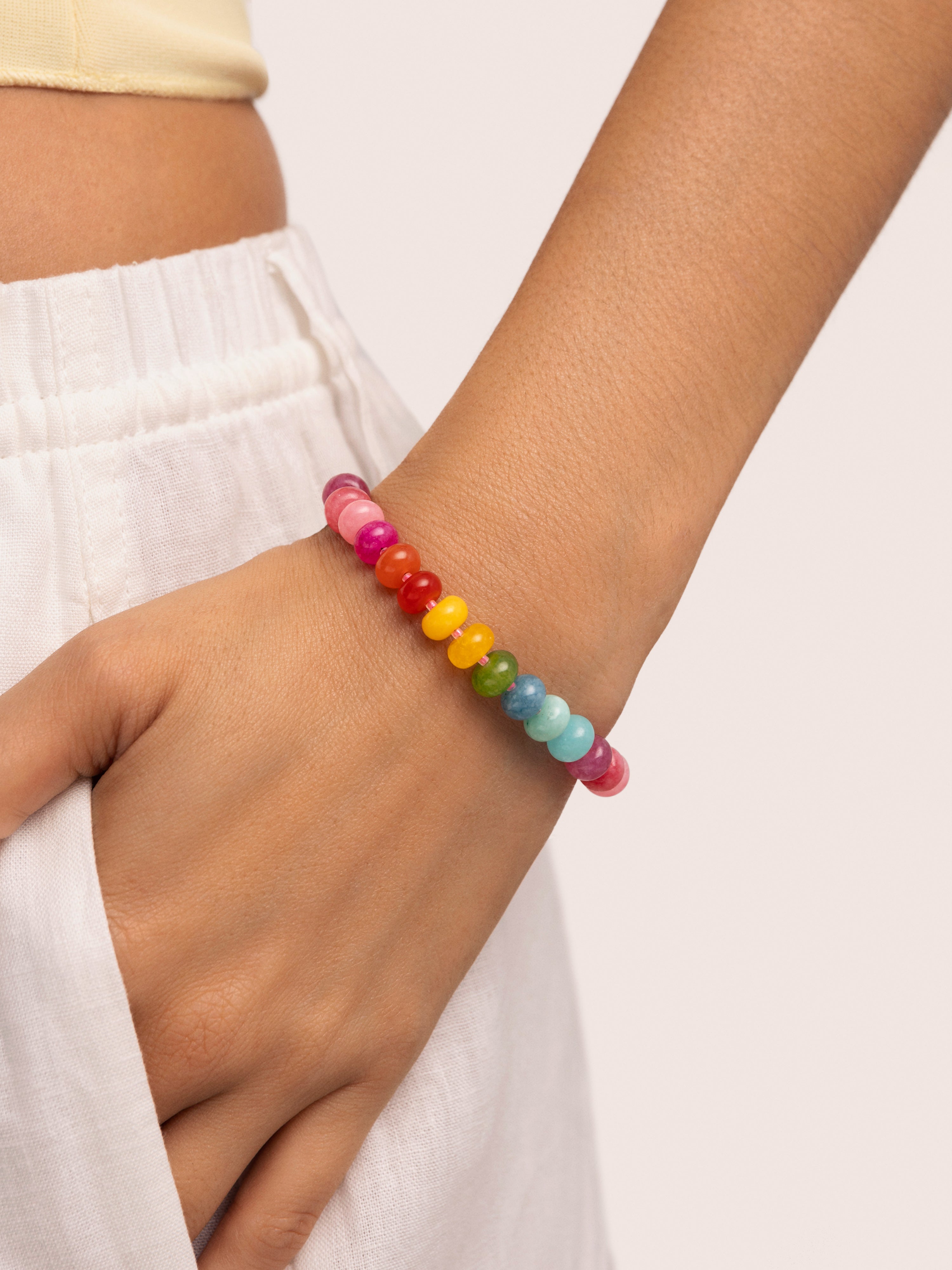 Bloom Stones armband guldpläterat stål | Zenova™