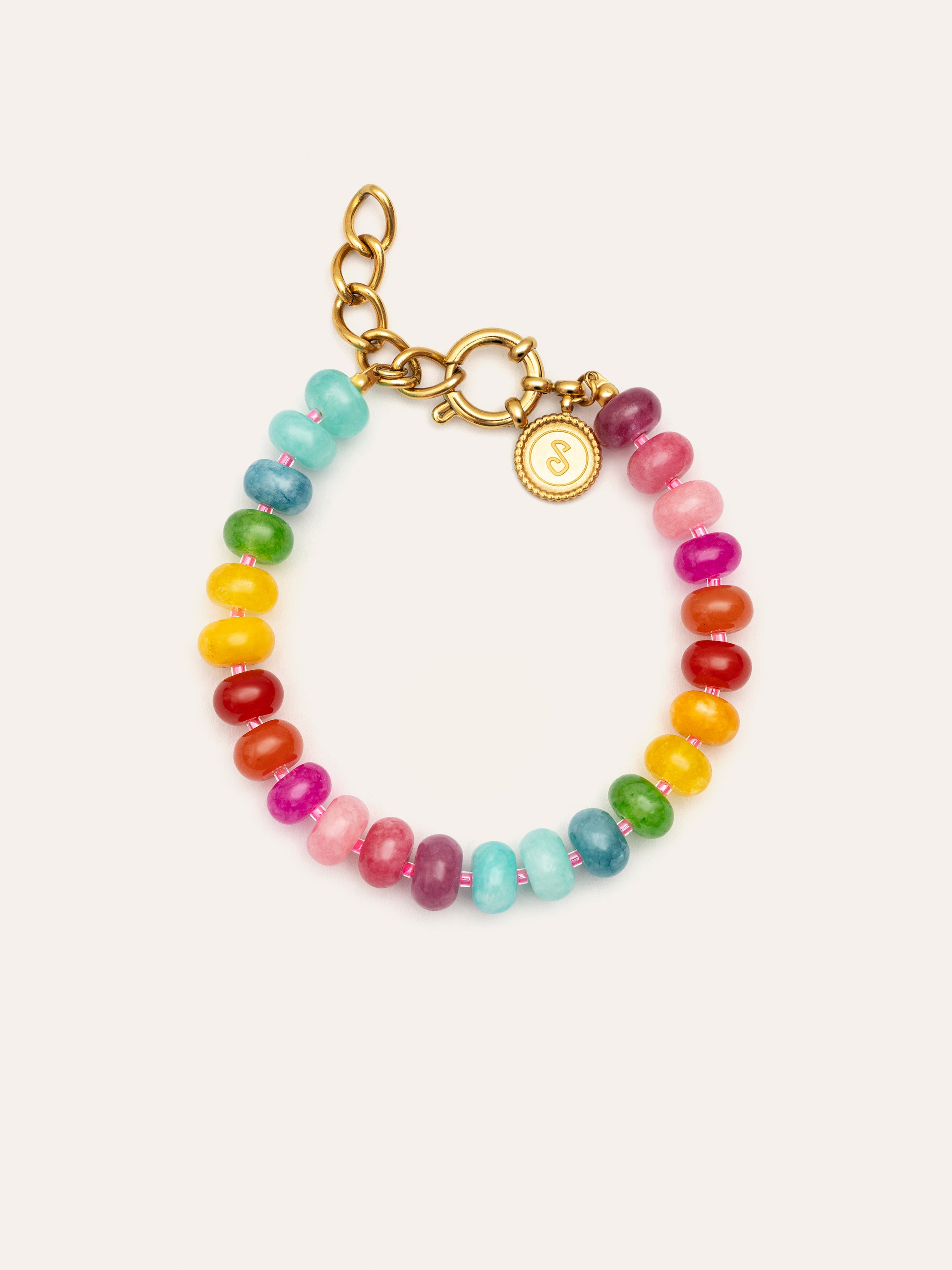 Bloom Stones armband guldpläterat stål | Zenova™