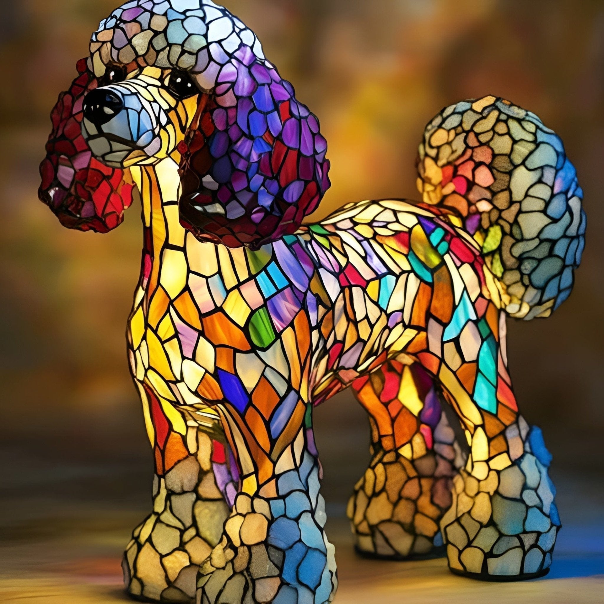 Animal Glow™ | Lampada Tiffany artigianale